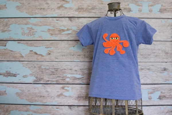 Custom Octopus Heathered Crew