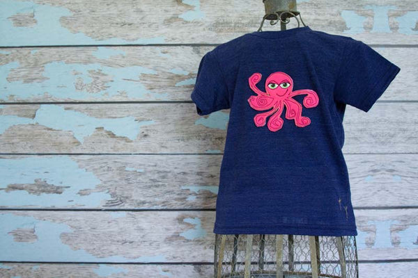 Custom Octopus Heathered Crew