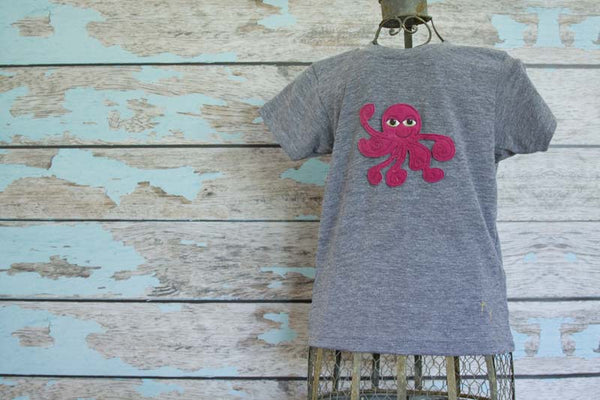 Custom Octopus Heathered Crew