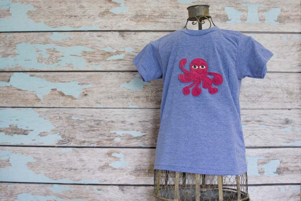 Custom Octopus Heathered Crew