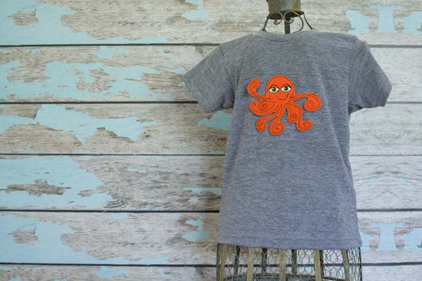 Custom Octopus Heathered Crew