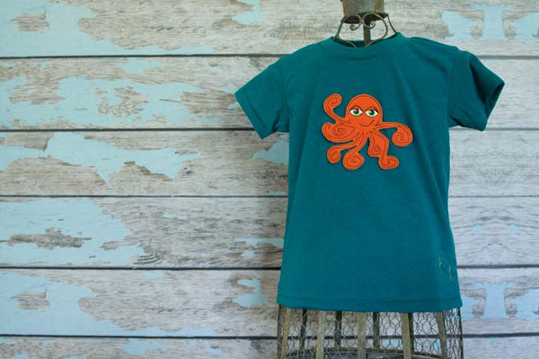 Custom Octopus Heathered Crew