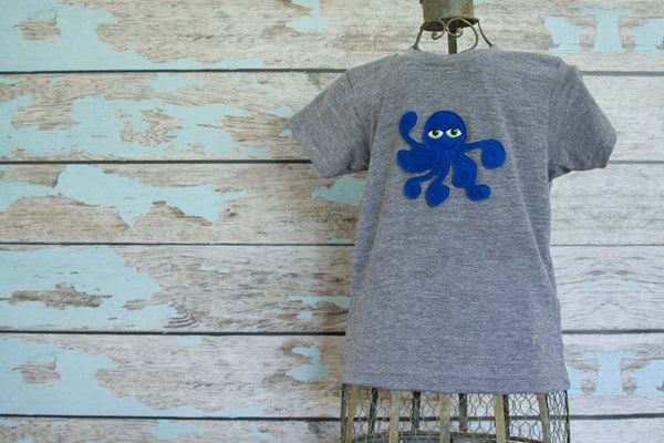 Custom Octopus Heathered Crew