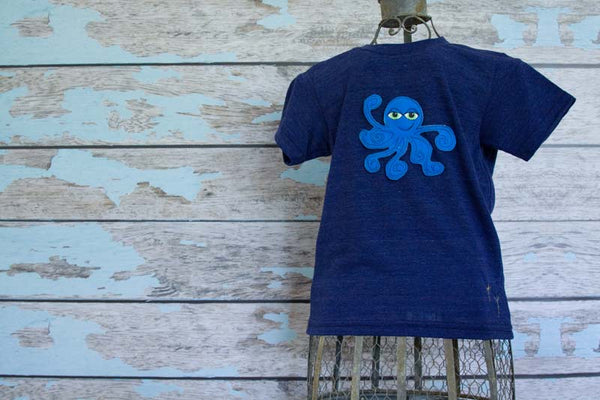 Custom Octopus Heathered Crew