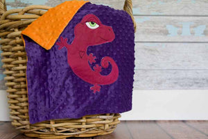 Ainsley Appliqued Gecko Lovie