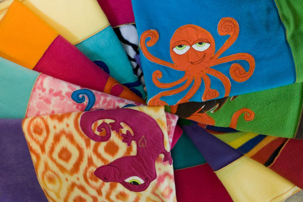 Maximus Appliqued Octopus Blanket