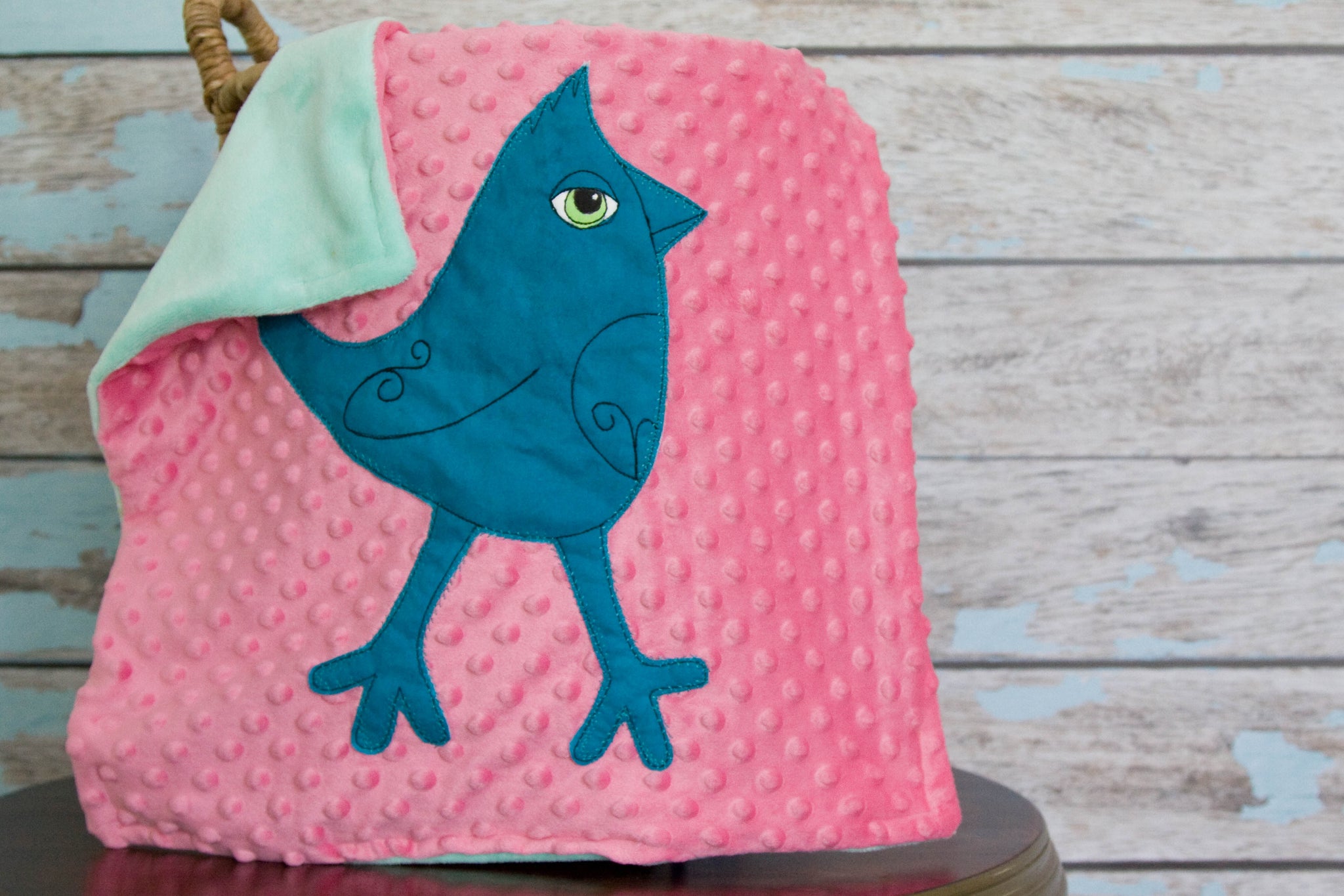 Caroline Appliqued Mohawk Bird Lovie