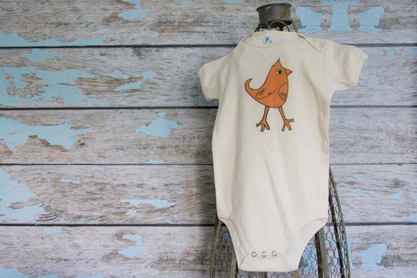 Natural Printed Onesie