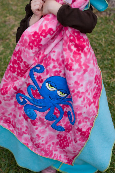 Emma Appliqued Octopus Blanket