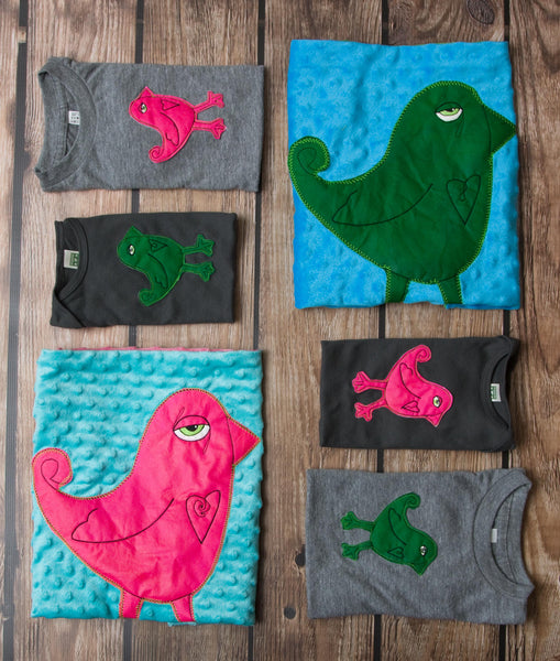 EXCLUSIVE Farmhouse Market Kids Appliqued Bird Lovie