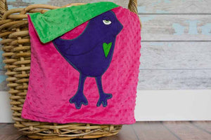 Gracey Jayne Appliqued Bird Lovie