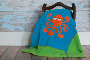 Maximus Appliqued Octopus Blanket