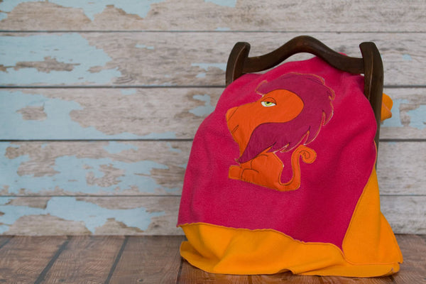 Reese Appliqued Lion Blanket
