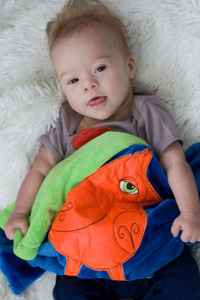 Teddy Appliqued Mohawk Bird Lovie